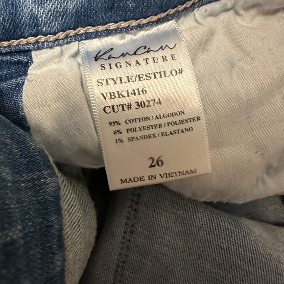 KanCan Blue Jean Shorts Size 26 - Picture 4 of 5